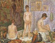Georges Seurat The Models oil painting reproduction